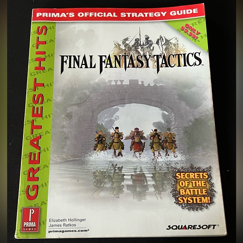 Prima’s Final Fantasy Tactics Greatest Hits  official Strategy guide.